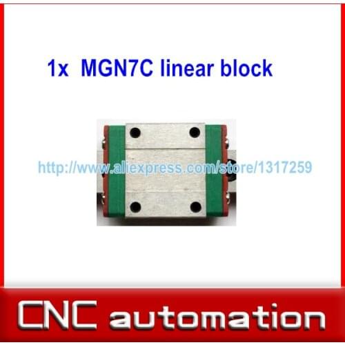 1pc CNC MGN7C MGN9C MGN12C MGN15C block only, not include rail