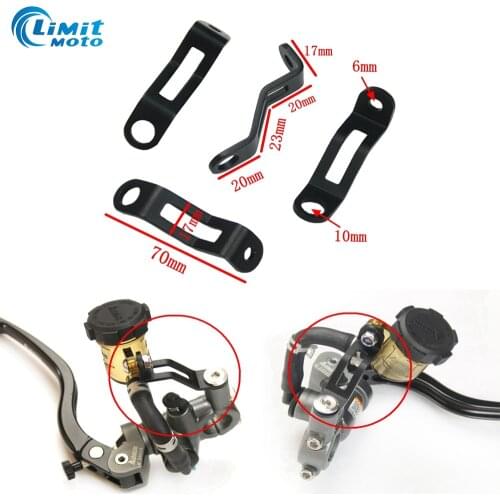 Universal Black Bracket Motorcycle Clutch Brake Pump Master Cylinder Oil Cup Holder Support Bracket For Adelin PX-1 Frando