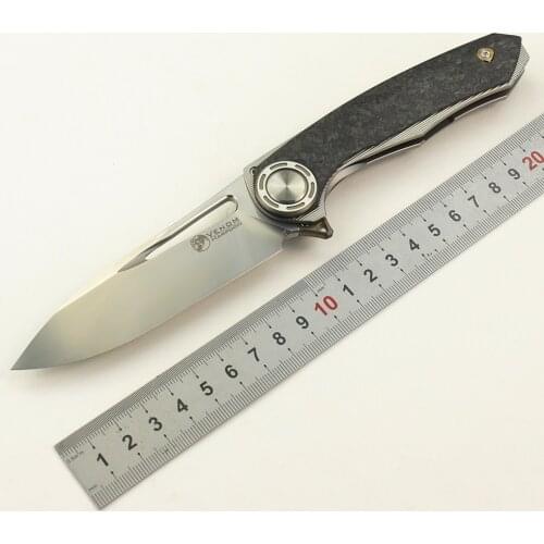 VENOM M390 Toughbuilt Utility Knife Folding Knife Tactical Pocket Knife Hunting Outdoor Camping Knife