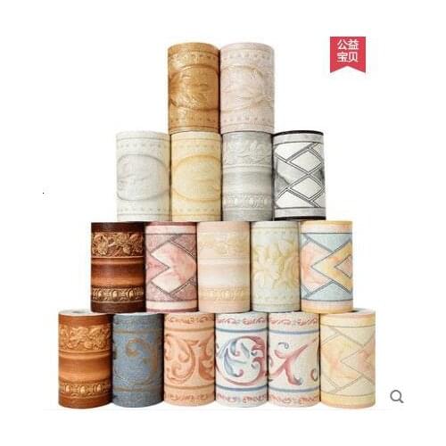 Waterproof waist line self-adhesive kitchen tile sticker painting room decoration bedroom restaurant baseboard wall sticker-147