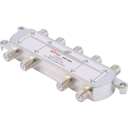 High Quality GSP-08A 8-Way Signal Satellite Splitter TV Antenna RF Coaxial Cable Splitter