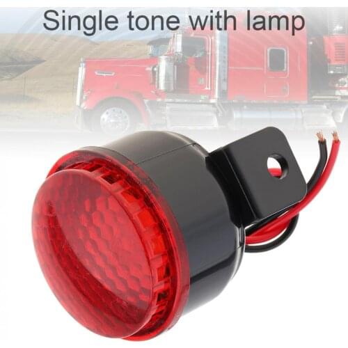 12V-24V Reverse Accessories Beeper Horn Vehicle Auto Warning Back Up Car Reversing Alarm Speaker Buzzer Siren with Wire/Light