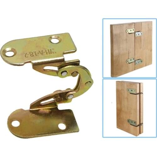 2pcs 180 degree flap hinge iron hidden folding hinge for Dining table desk bed bracket mechanism combination Furniture fittings