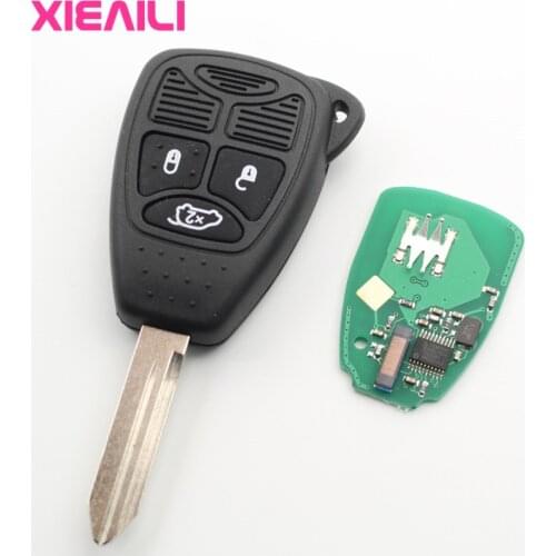 XIEAILI OEM 3Button Transponder Remote Key For Chrysler 300C 433Mhz With 46Electronic Chip No Battery S437