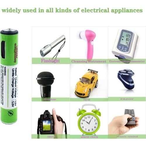 1.5V AAA Battery 600mAh USB Rechargeable Battery 1.5V For Remote Control Toys AAA batteries