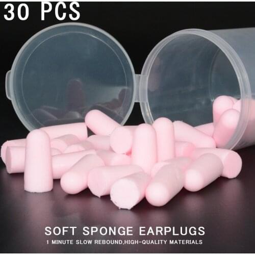 Ear Plugs Noise Reduction Sleep Foam Plug Reusable Sleeping Sound Insulation Earplug Case Anti Canceling For Snoring Earplugs
