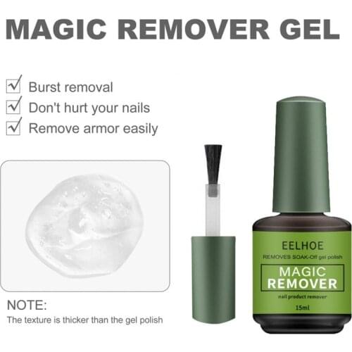 15ml Quick Manicure Semi Permanent Remover Varnishes Base Top Coat without Soak off water Burst Gel Liquid Nail Polish Cleaner