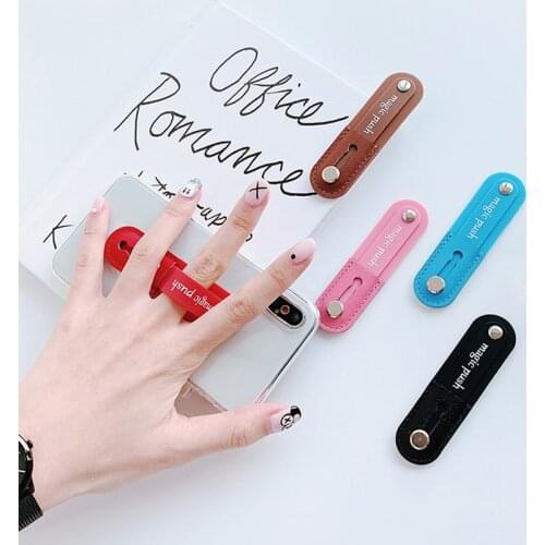 Wrist Finger Grip Mobile Phone Holder Stand Band Hand Band Push Pull Universal Car Phone Socket Holder For iphone 11 Xiaomi mi 9