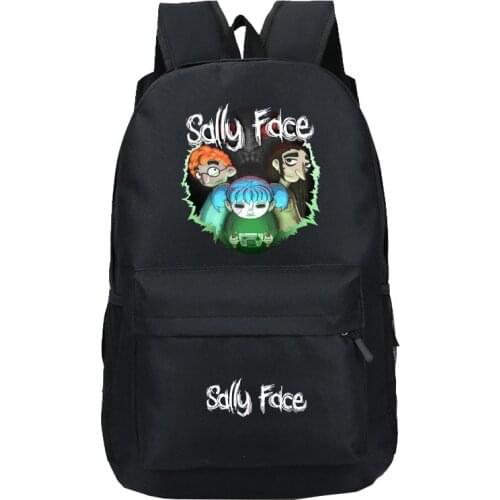 Game Sally Face Daily Backpack Teenagers Fashion School Bags Women Men Laptop Backpack Children Book Bags Casual Travel Rucksack