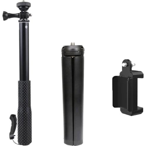 3in1 Metal tripod Selfie Stick Monopod mount pocket camera gimbal + Adapter clip For FIMI PALM camera Accessories