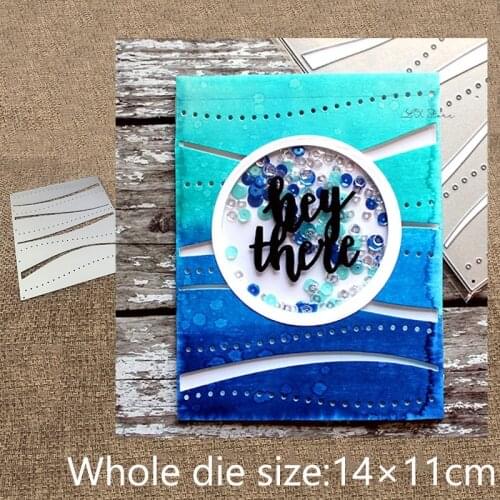 XLDesign Craft Metal Cutting Dies stencil mold Wavy Cover Plate decoration scrapbook Album Paper Card Craft Embossing die cuts