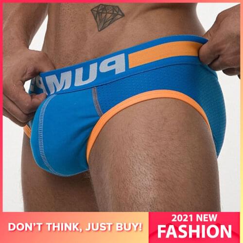 Ins Style Sexy Underwear Men Jockstrap Slip Mesh Soft Cotton Gay Mans Underwear Bikini Men Briefs Lingerie Cueca Male Panties