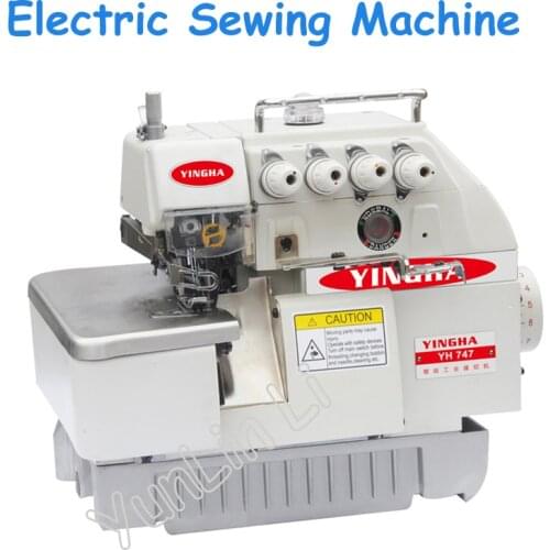 Four-thread Overlock Sewing Machine Industrial Automatic Desktop Sewing Machine 220V 550W Electric Overlock Sewer YH747