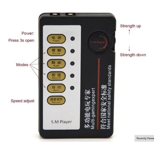 New Portable Double Output Power Box For Electric Shock Chastity Device Urethral Plug Etc Electric Controller Sex Games Toy Part