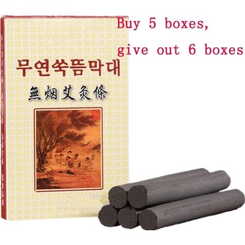 14mm * 110mm Smokeless Moxa Stick Traditional Warm Moxibustion Stick 5 Pieces Of Whole Body Apply Moxa Carbonized