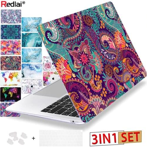 Plastic Printed Hard Case for MacBook Air Pro Retina 11 12 13 15 16 inch 2020 A2338 A2251 A2337 A2179 Laptop Cover Keyboard Skin