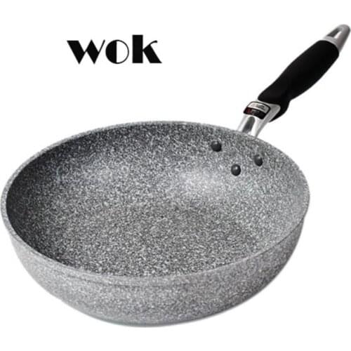 Frying Pan Coating 5 Layers Bottom Soft Handle Aluminum Dishwasher Safe Cooking Pan Set for Induction Cooker Gas Stove