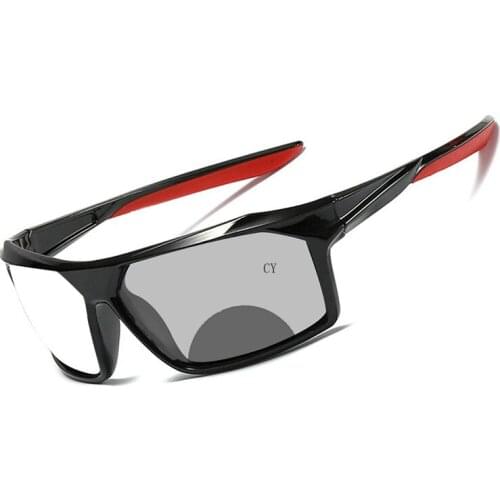 Retro Safety Frame Photochromic Bifocals Reading Glasses Women Men Look Near Far Presbyopic clear Sunglasses Sigh FML