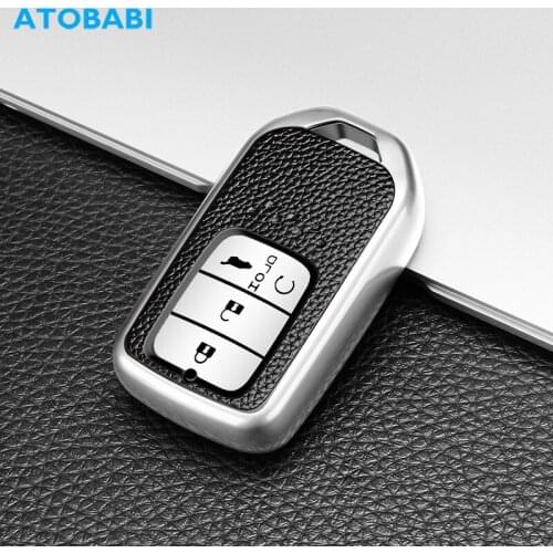 TPU Car Key Cover For Honda Accord Pilot Civic CR-V City Insight Keychain Leather Pattern Smart Remote Control Fob Protect Case