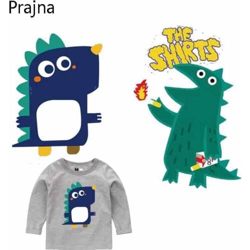 Prajna Printed Vinyl Patch Stickers On Clothes Crocodile Patch Cute Stickers Anime Patches For Clothing Diy Iron-on Transfers D