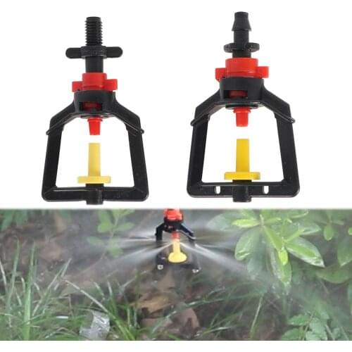 Rotating refraction misting nozzle 4/7mm hose 6mm thread interface Greenhouse Garden Agricultural Irrigation Sprinkler 5Sets/lot