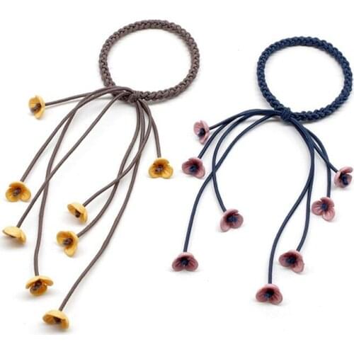 1Pcs Fashion Women Headband Pearls Elastic Hair Bands Rubber Ring Hair Accessories Scrunchy Ornaments Knitting Ties