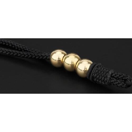 10PCS Paracord Brass Round Ball Beads Bracelets Loose Charm Bead DIY Necklaces Jewelry Making Accessories