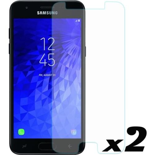2PCS 9H HD Tempered Glass Screen Protector For Samsung Galaxy J3 2018/J3 Eclipse 2/J3 Orbit/J3 Achieve/J3 Amp Express Prime 3