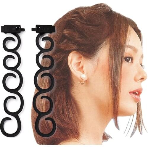 2pcs Hot Fashion Professional DIY Women Hair Braiding Tool Magic Twist Braider Magic Hair Twist Hair Styling DIY Tool