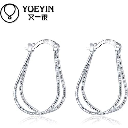 2016 New Arrival Silver-plated earrings for women wedding jewelry for bridal fashion silver-plating earrings Engagement jewelry