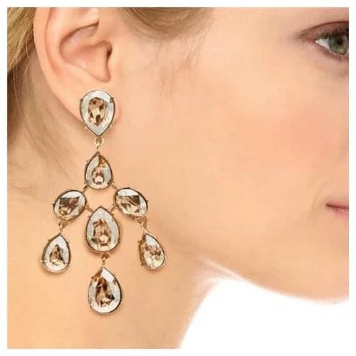 2020 Amybaby Designer High Quality Womens Luxury glass flower Stud Earring Jewelry For Party