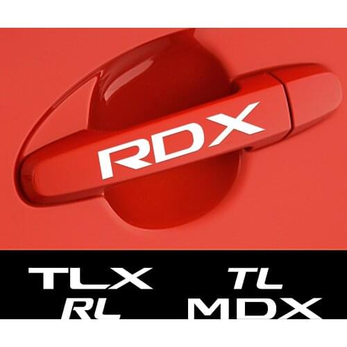 4PCS Car Window Wiper Door Handle Body Reflective PVC DIY Decortion Stickers For ACURA MDX ILX RDX TLX TLX RL Accessories