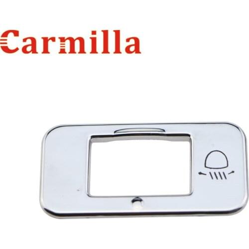 Carmilla Car Styling for Peugeot 3008 2008 Year 2013 2014 2015 2016 Headlight Adjust Switch Decoration ABS Chrome Trim Sticker