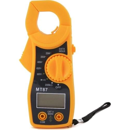 Digital Clamp Meter LCD MT87 OHM Amp AC/DC Current Voltage Resistance Test