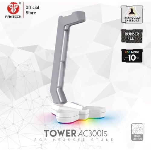 FANTECH AC3001S Hot RGB Headphone holder Engineering designNon-slip and base weight Suitable for most headphones