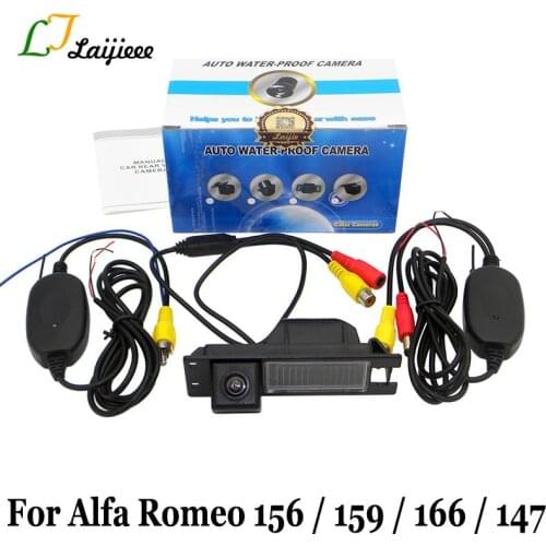 For Alfa Romeo 156 159 166 147 Wireless Car Reverse Camera Set / High Definition Night Vision Auto Rear view Parking Cameras