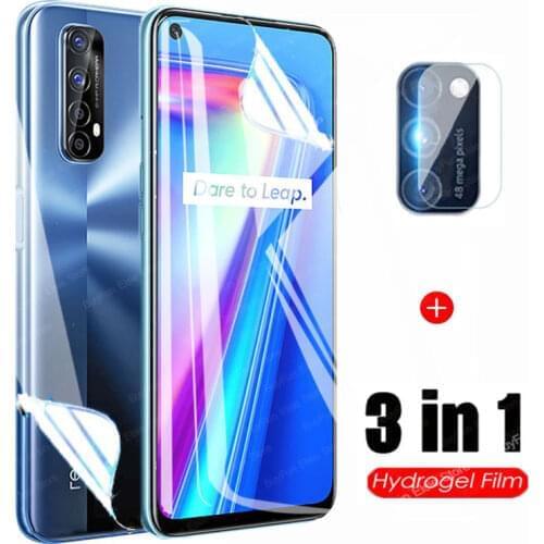 3 in 1 Hydrogel Film For Oppo Realme 7 X7 Pro Back Lens Screen Protector For Oppo Find X3 Lite Pro Neo Protective Film Not Glass