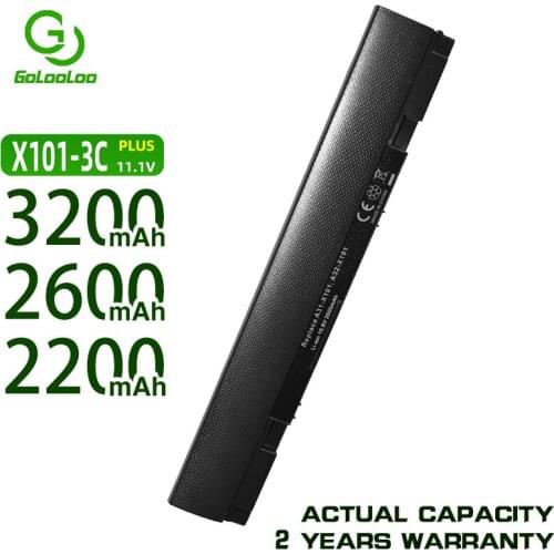 Golooloo 3 Cells Laptop Battery For ASUS Eee PC X101CH X101 X101C X101H Replace: A31-X101 A32-X101