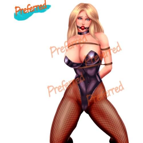 Hot Sexy Anime Female Superhero Removable Colored SM Tied up Car Sticker Automobile Car Decal Die-Cut Waterproof PVC
