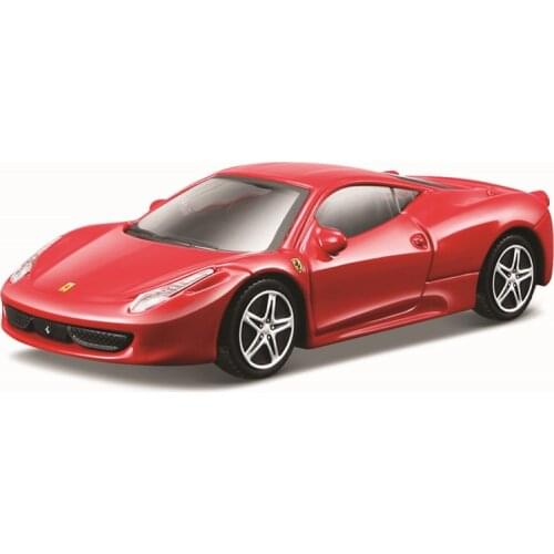 Bburago 1:43 Scale Ferrari 458 ITALIA Alloy Luxury Vehicle Diecast Pull Back Cars Model Toy Collection Gift