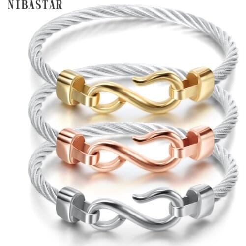 Fashion Charm Bracelets With Stainless steel Hooks Fashion Jewelry Infinity Love Charm Bracelets & Bangles For Women