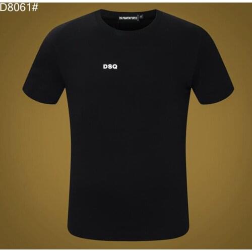 DSQ PHANTOM TURTLE Mens Short Sleeve Logo Series Graphic T-Shirt Men Fashion Print Cotton Tees Breathable Quality Tops D80611