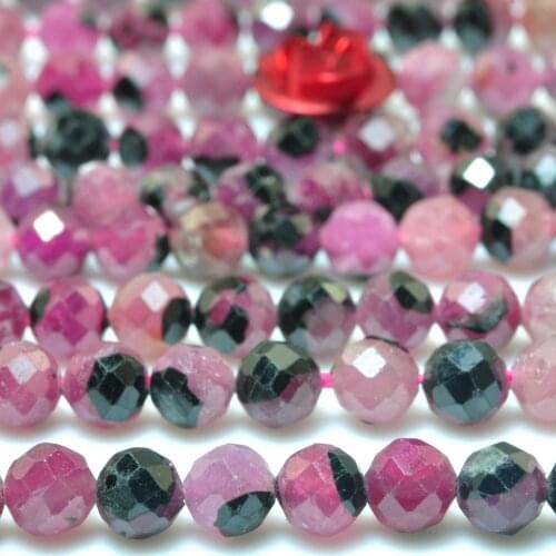 Genuine Natural Ruby Faceted Cube Loose Beads Wholesale Gemstone Semi Precious Stone Bracelet Necklace Diy Jewelry Making Design