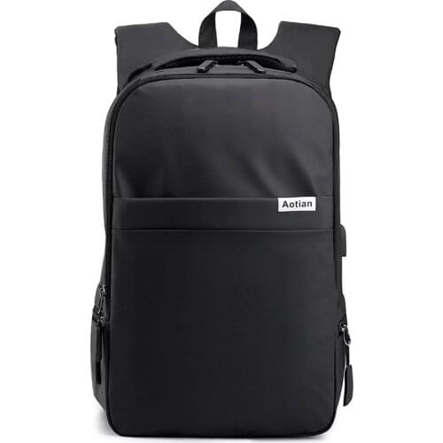 New Backpack Korean-style Casual Large-Volume Anti-Resistant Light Brigade USB Travel-Style Computer Bag