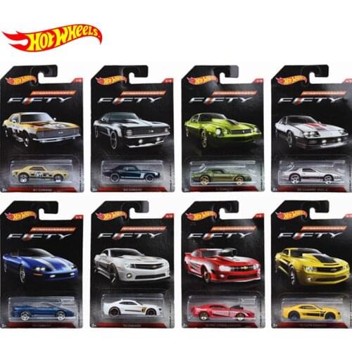 Original Hot Wheels 50th Fifyty Anniversary 1:64 Toy Car Edition Commemorative Model Car Toys Boys Collector Diecast Alloy Gifts