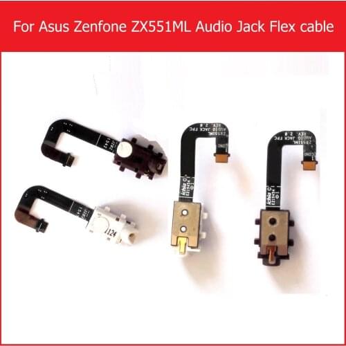 Genuine Audio Jack Flex Cable For Asus zenfone zoom ZX551ML ZX550ML 5.5"Headphone Jack Flex Cable Earphone Jack Flex Cable parts