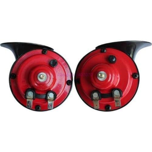 By DHL or Fedex 100sets Snail Waterproof car horn with cover high quality Whistle horn 12V high electric bass trumpet New