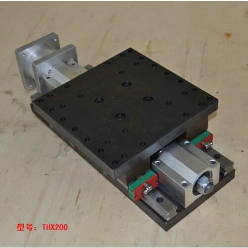 High Precision CNC Sliding table, effective stroke 100mm guide rail HGR20 ball screw 2505 CNC Z axis Linear motion sliding table
