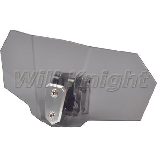 Adjustable Clip On Windshield Extension Spoiler Wind Deflector for Honda Integra 700 750 NC700D NC750D XL700V CBR650F Universal