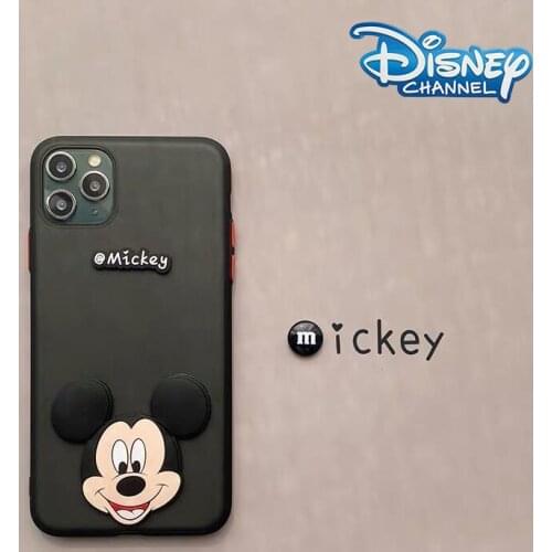 DISNEY 2021 Mickey Silicone Case for IPhone 11 Pro Xs Max FOR IPhone 12 12PRO 12PROMAX Official Liquid Silicon 360 Full Cover
